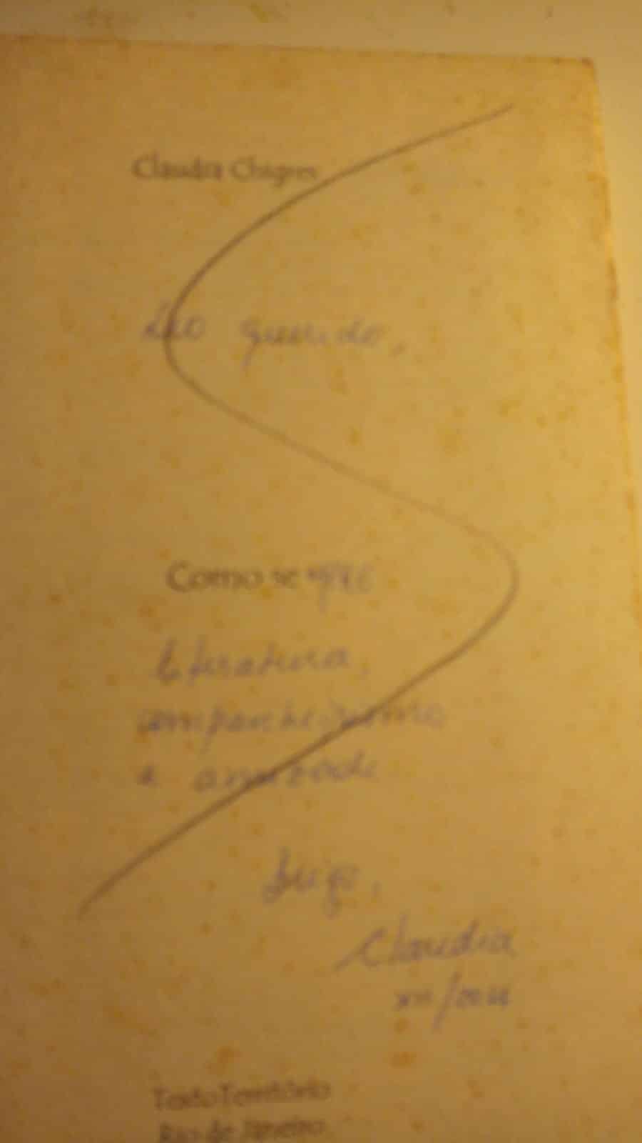 | Casa do Colecionador Como SE - Claudia Chigres - 1ª Edição - Autografada, - Item de Colecionador