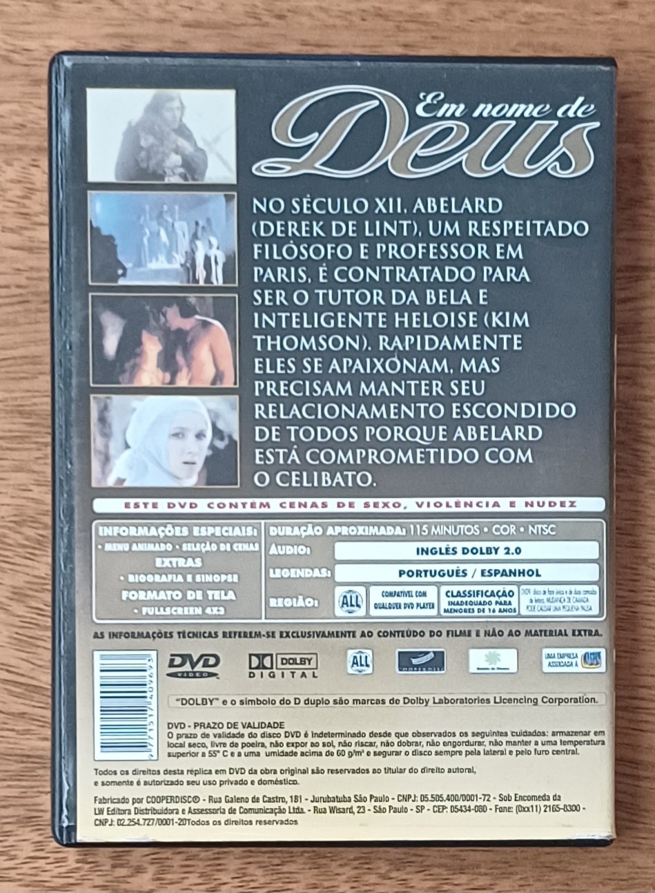 | Casa do Colecionador Dvd Em nome de Deus. Celibato escondido.