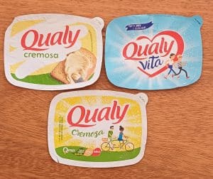 Embalagem lacre tampa margarina Qualy. Valor unitário.