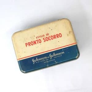 Estojo em Metal Primeiros Socorros Johnson & Johnson