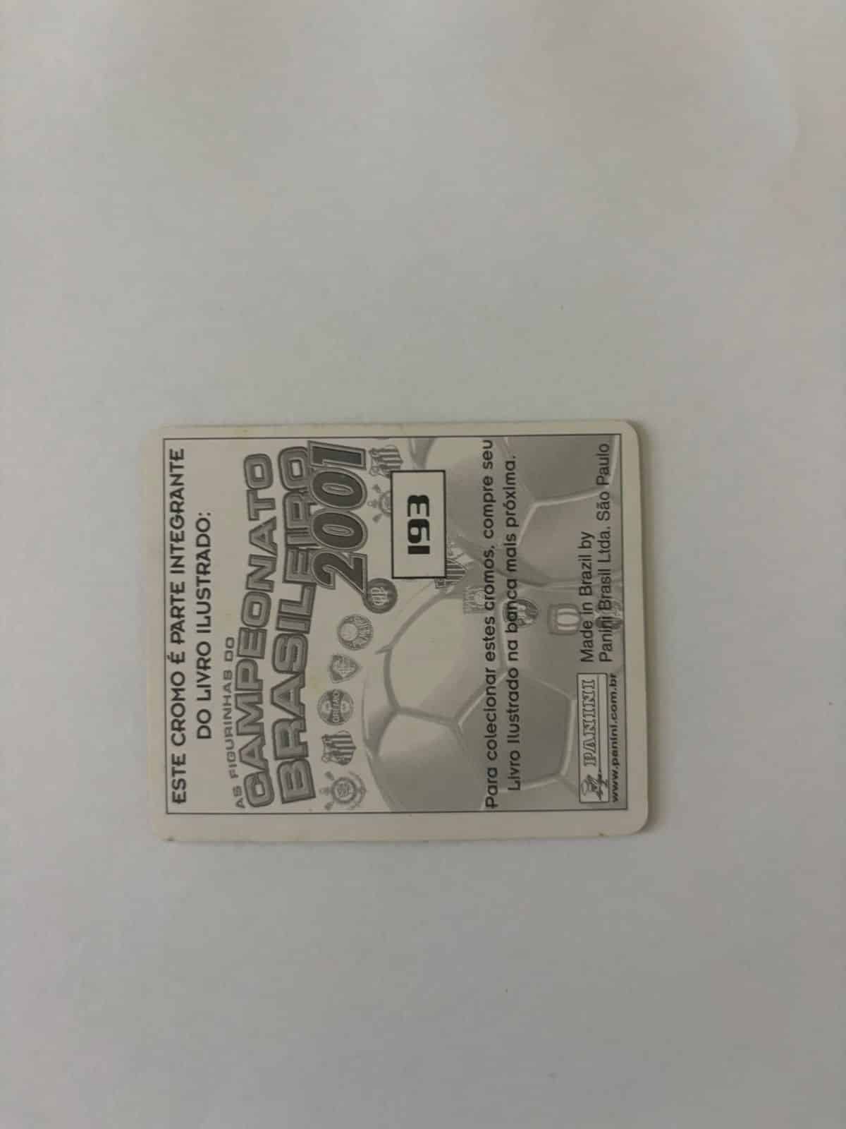 | Casa do Colecionador Figurinha Bandeira Fluminense Holográfica - Brasileiro 2001