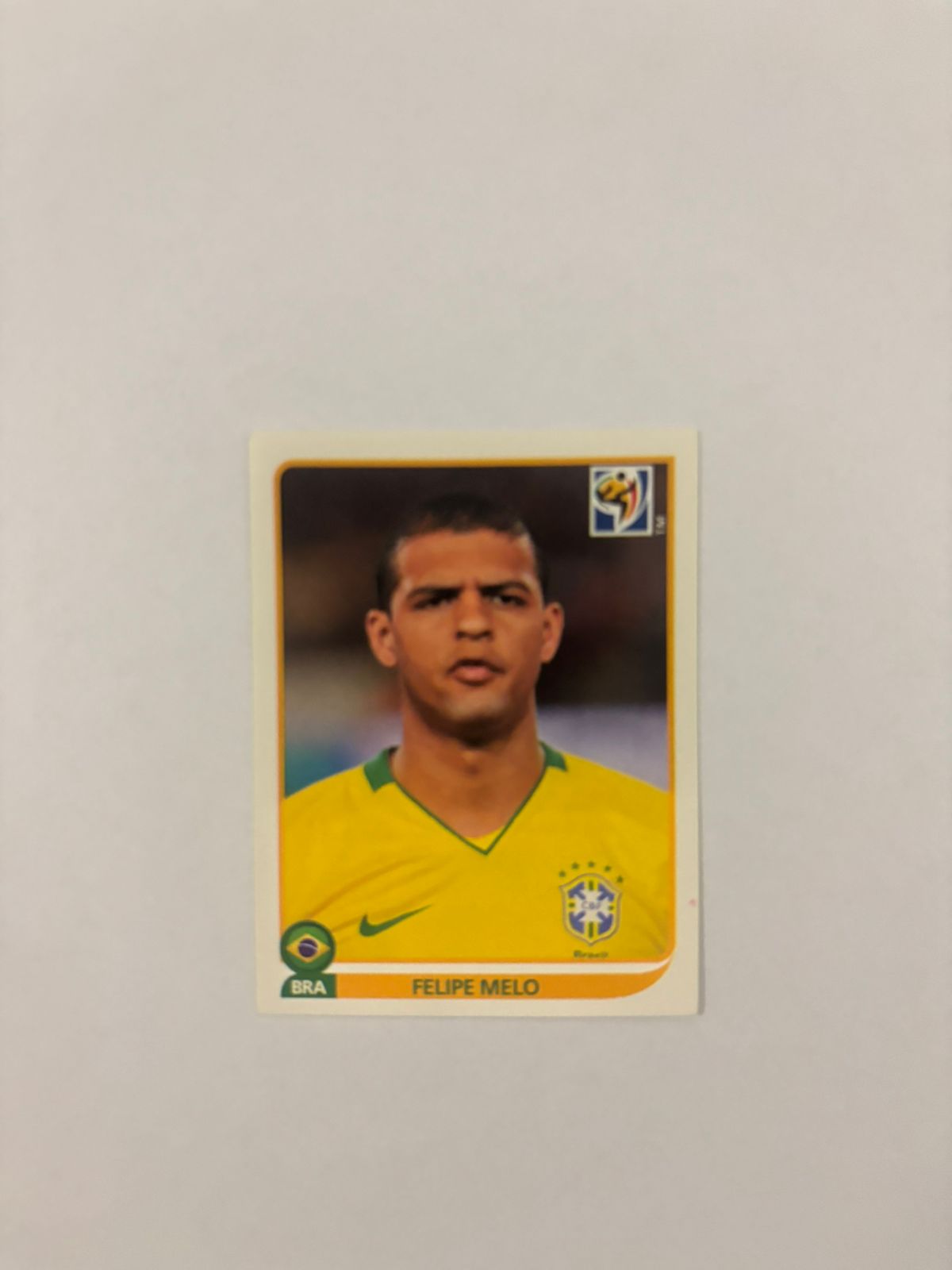 | Casa do Colecionador Figurinha Brasil Felipe Melo - Copa do mundo 2010