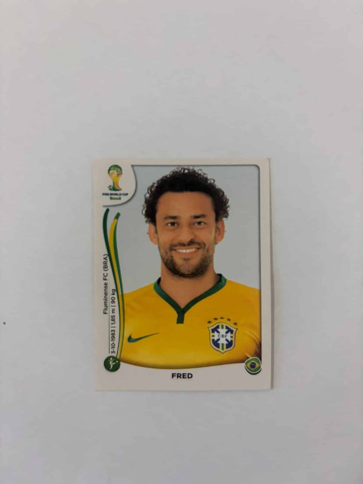 | Casa do Colecionador Figurinha Brasil Fred - Copa do mundo 2014