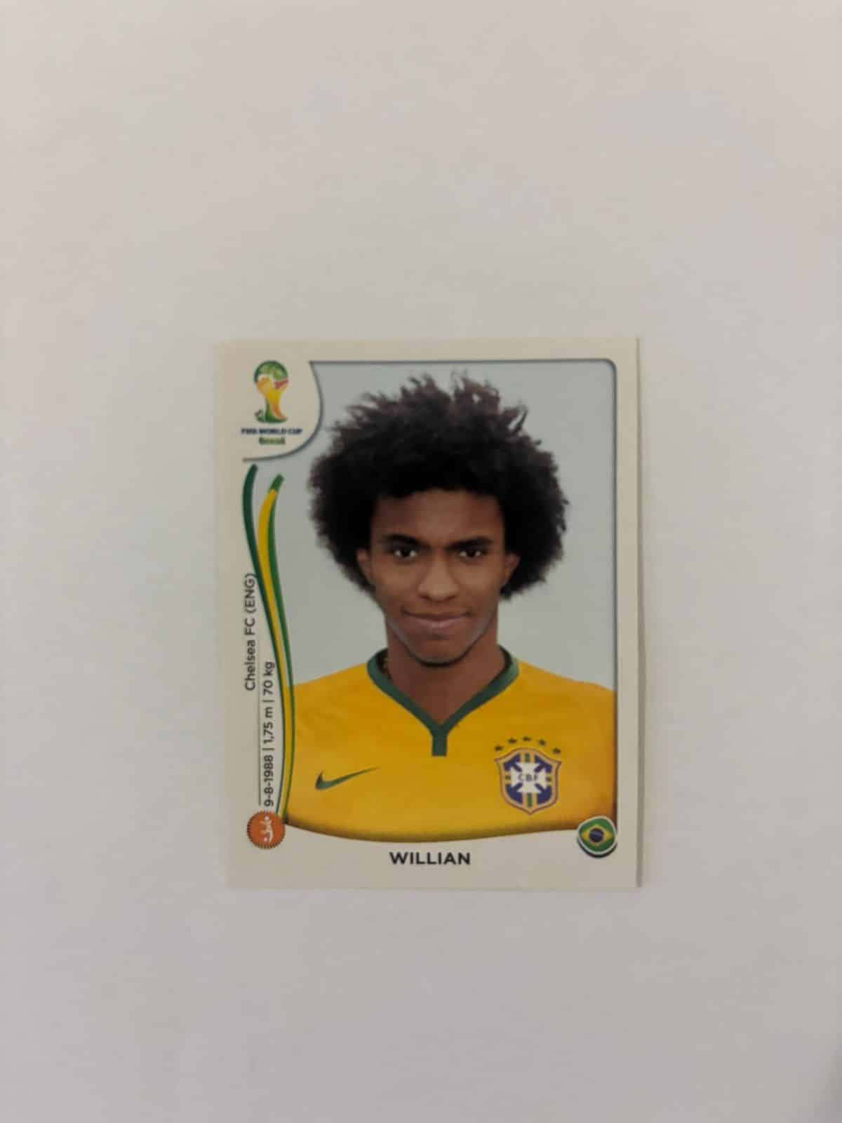 | Casa do Colecionador Figurinha Brasil Willian - Copa do Mundo 2014 - nova