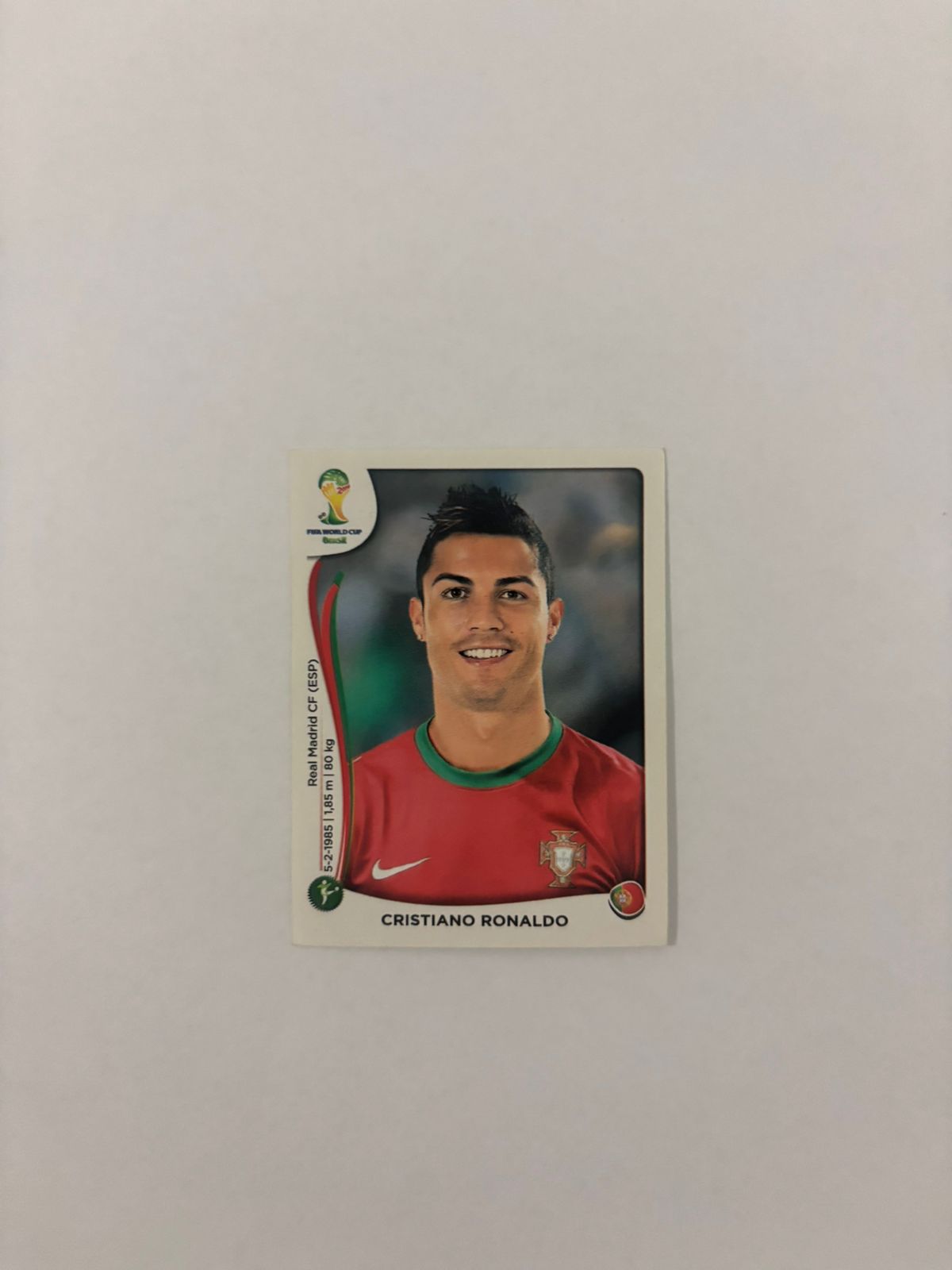 | Casa do Colecionador Figurinha Cristiano Ronaldo - Copa do mundo 2014
