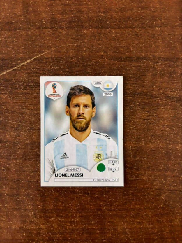| Casa do Colecionador Figurinha Messi Copa do mundo 2018 ( Nova )