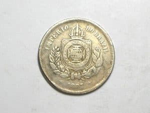Imperio 100 Réis - 1887 / Mbc / Niquel