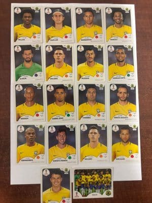 Lote figurinhas Brasil Copa do mundo 2018
