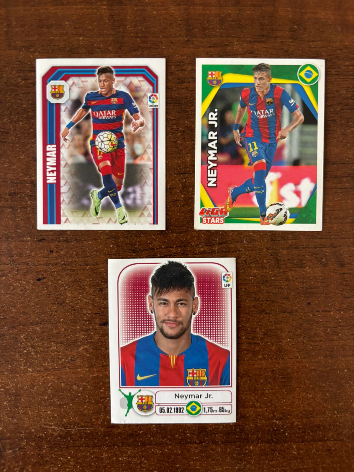 | Casa do Colecionador Lote Figurinhas Neymar - La Liga 2014 - 2015