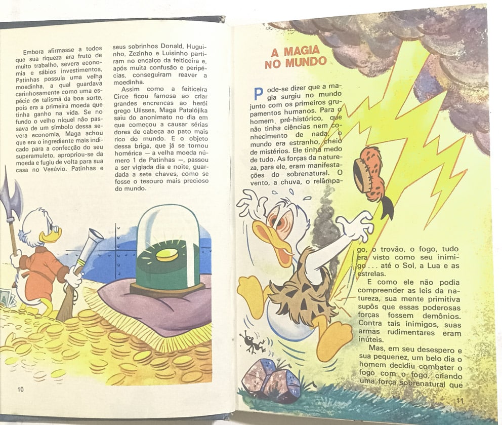 | Casa do Colecionador Manual da Maga & Min – Walt Disney, 1ª edição. Abril – 1973. Capa dura/HQ/Livro infantil.