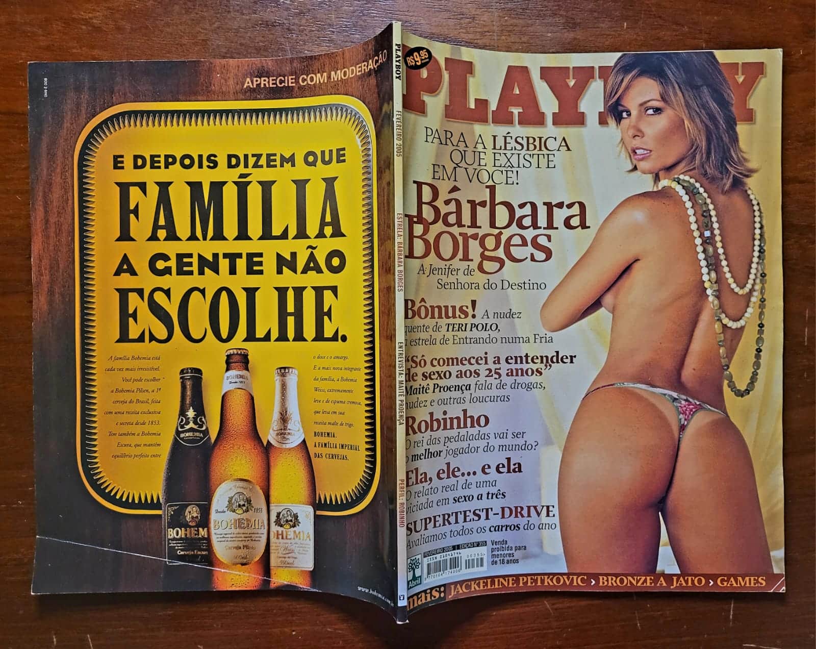 | Casa do Colecionador Playboy Nº 355 | Fevereiro 2005 | Bárbara Borges | A Jenifer de Senhora do Destino | Exemplar de Banca