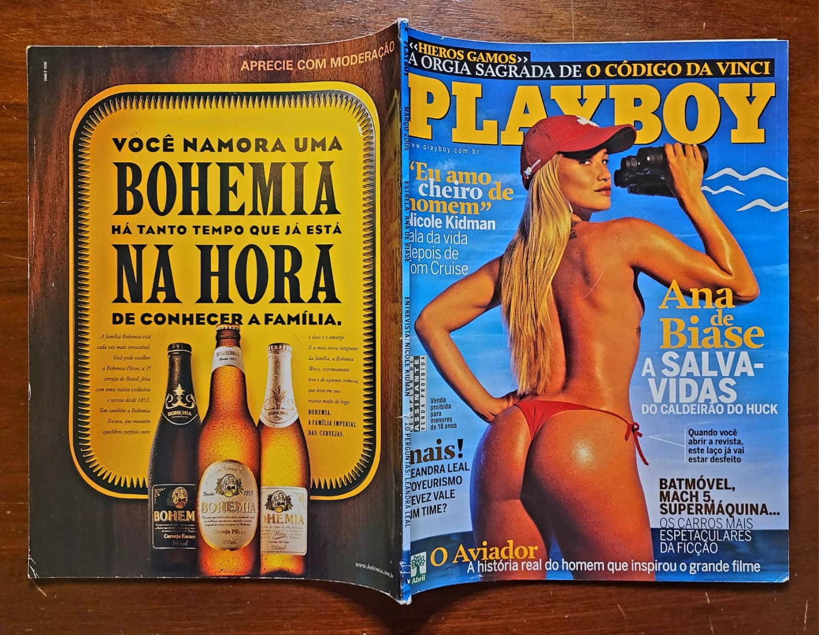 | Casa do Colecionador Playboy Nº 356 | Março 2005 | Ana de Biase | A Salva-Vidas do Caldeirão | Exemplar de Assinante