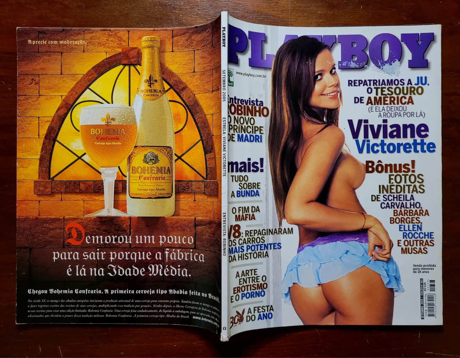 | Casa do Colecionador Playboy Nº 363 | Setembro 2005 | Viviane Victorette | A Ju de América | Exemplar de Banca