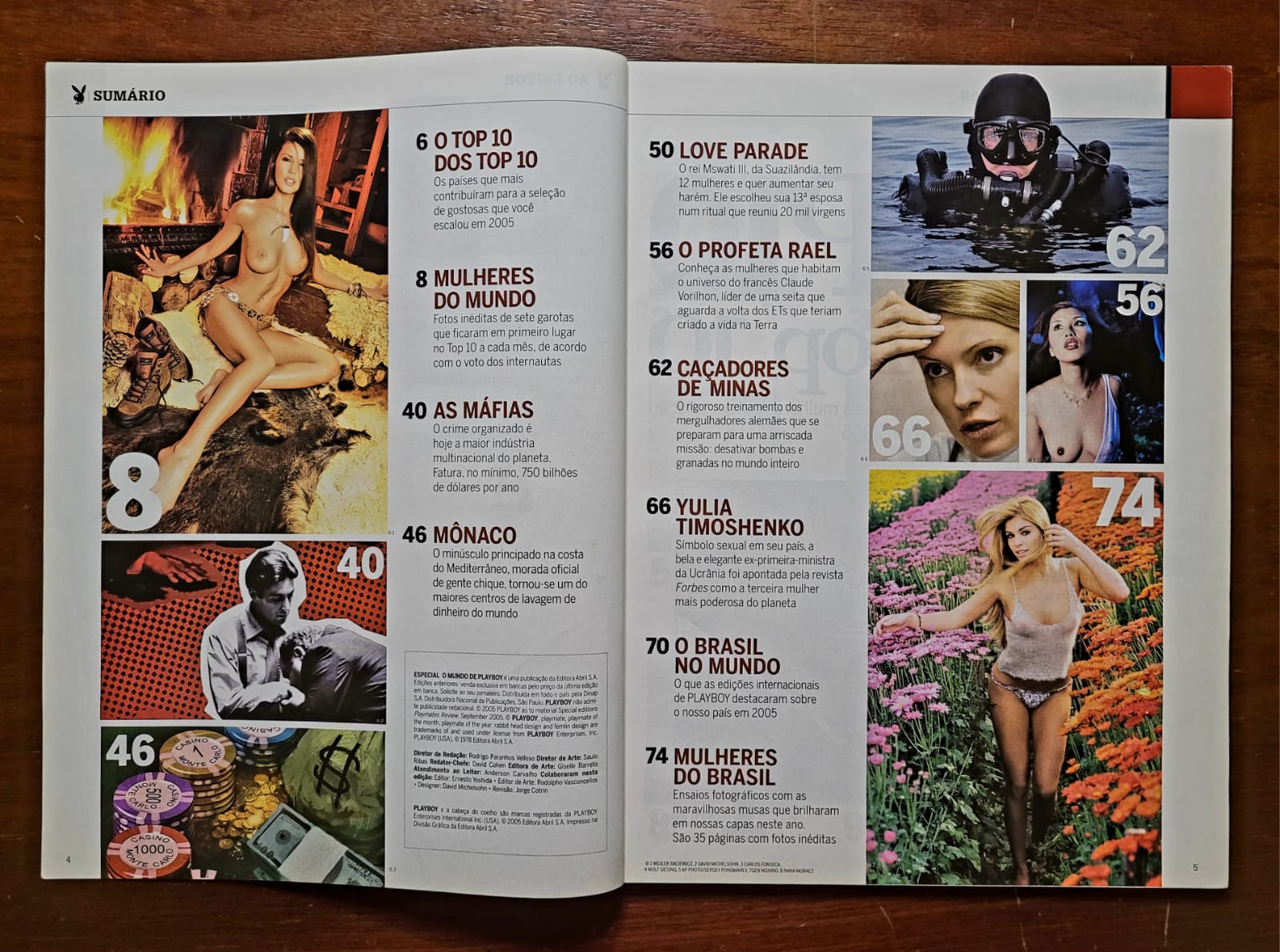 | Casa do Colecionador Playboy Nº 364-D | Outubro 2005 | O Mundo de Playboy | Grazi Massafera em 29 Fotos Inéditas | Edição de Colecionador