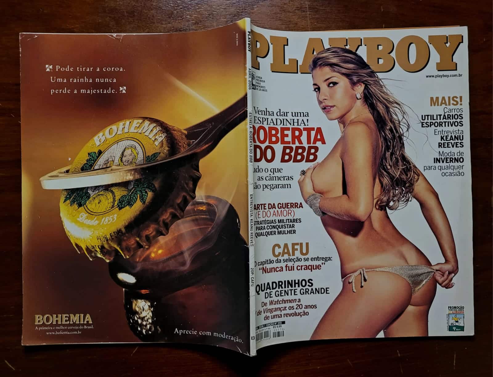 | Casa do Colecionador Playboy Nº 370 | Abril 2006 | Roberta Brasil do BBB 6 | Com Pôster | Edição de Banca