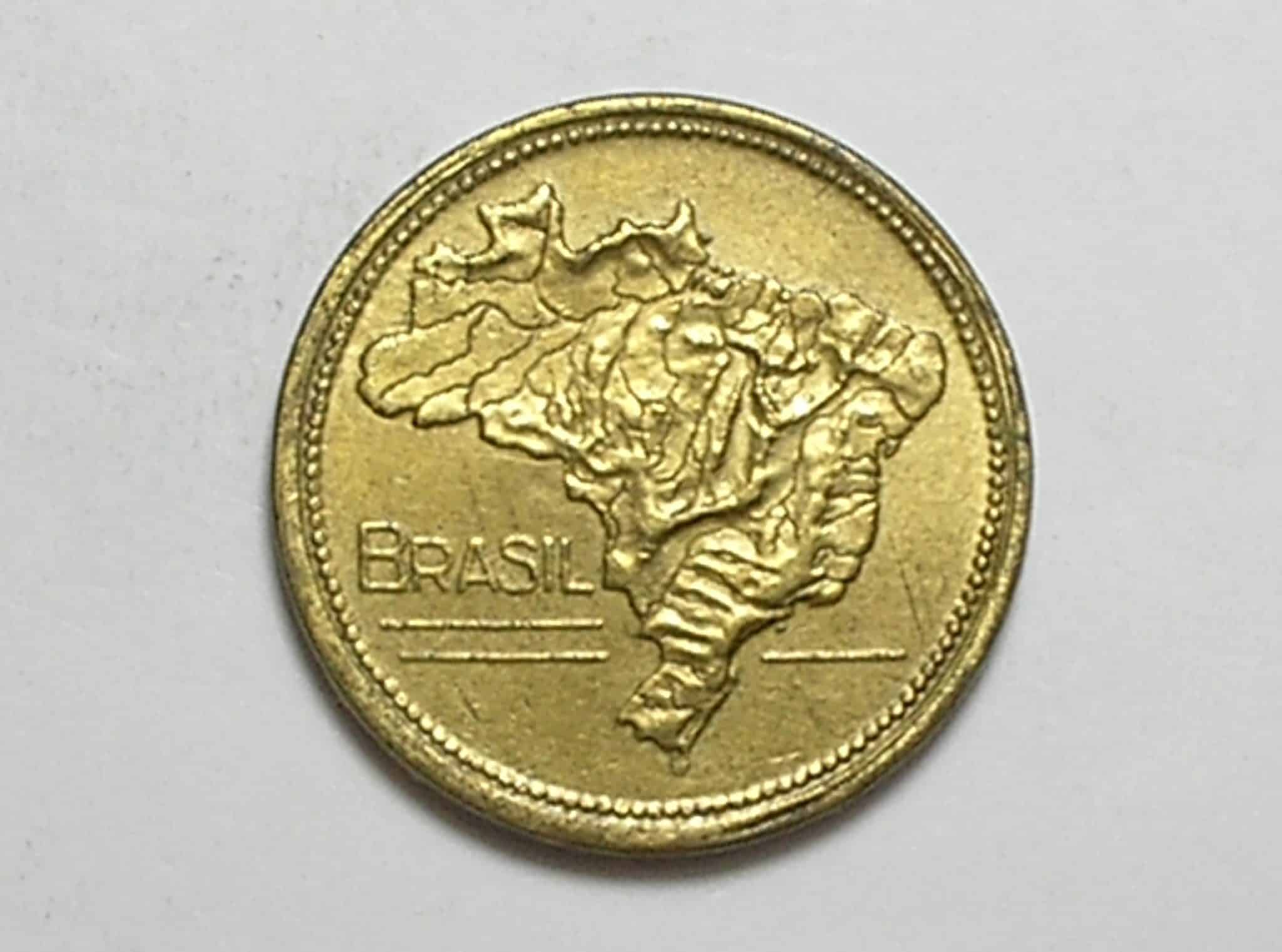 | Casa do Colecionador 1 Cruzeiro - 1945 - Flor de Cunho / Mapa do Brasil