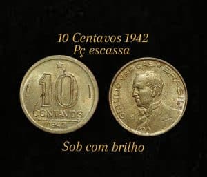 10 Centavos 1942 Sku 0072