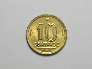 10 Centavos - 1948 Jose Bonifácio / Flor de cunho