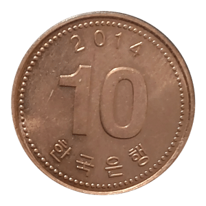 10 Won 2014 Sul-coreanos Sku 0015