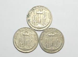 100 Réis - 1936 - 1937 - 1938 / Série Tamandaré / Âncora