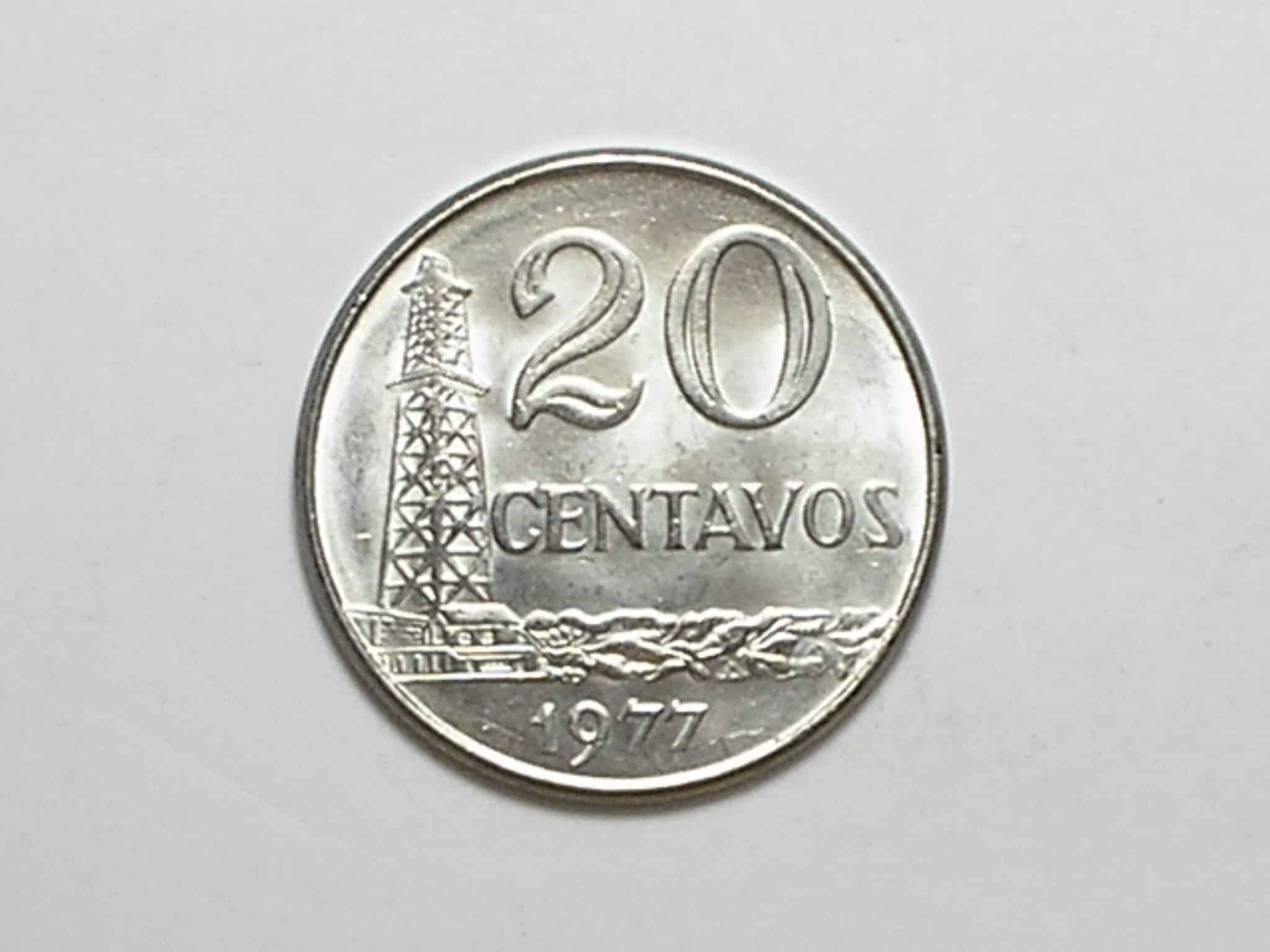 | Casa do Colecionador 20 Centavos - 1977 / Flor de Cunho / Busto