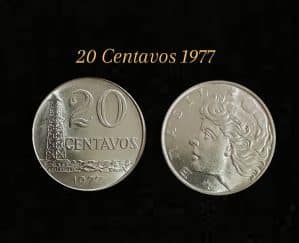 20 Centavos 1977 Sku 0081