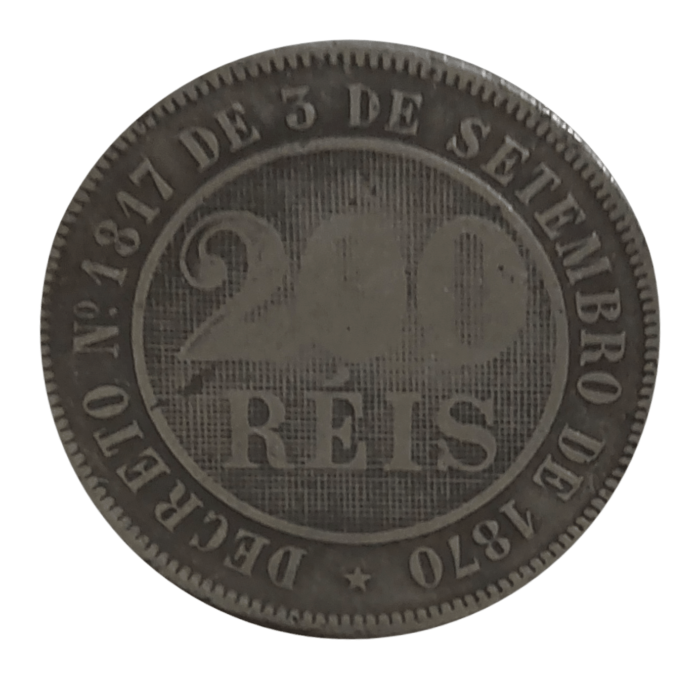 | Casa do Colecionador 200 Réis 1888 Sku 0047