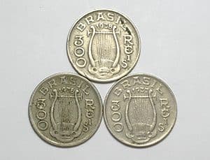 300 Réis - 1936 - 1937 - 1938 / Série Carlos Gomes / Arpa