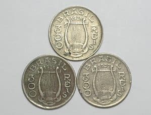 300 Réis - 1936 - 1937 - 1938 / Série Carlos Gomes / Arpa
