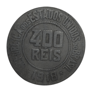 400 Réis 1918 *Segunda menor tiragem* Sku 0060