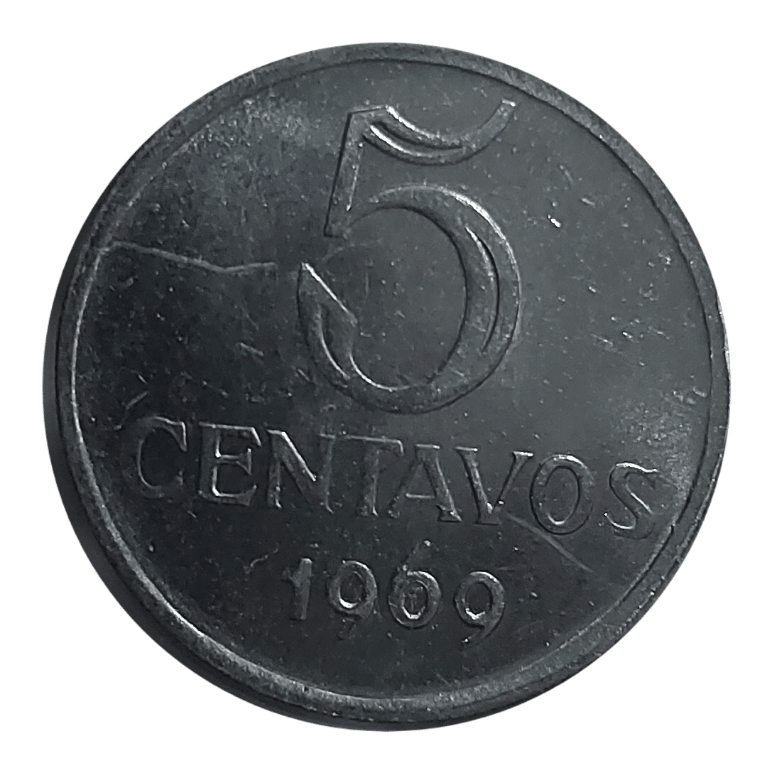| Casa do Colecionador 5 Centavos 1969 Sob. Sku 0058