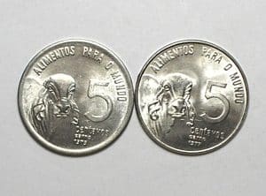 5 Centavos - 1975 / 1977 - Fao / Flor de Cunho