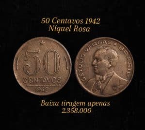50 Centavos 1942 MBC *Pç escassa* Sku 0070