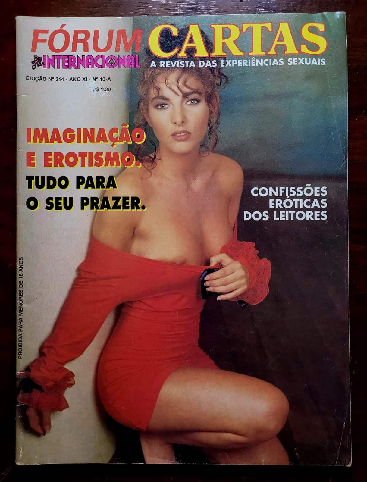 | Casa do Colecionador Fórum Cartas Internacional Nº 314 (Big Man) | Ano XI · Anos 1990 | A Revista das Experiências Sexuais dos Leitores