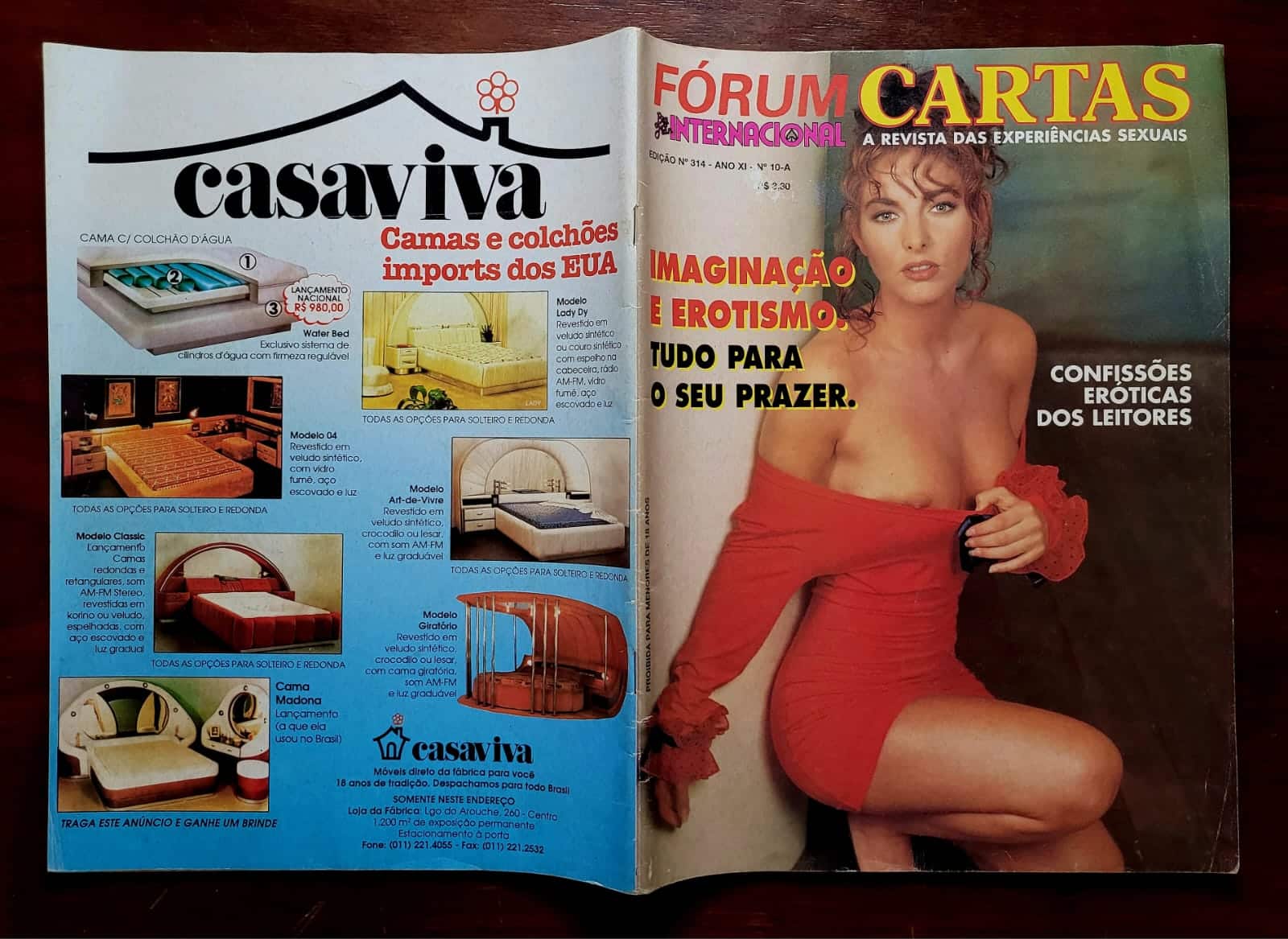 | Casa do Colecionador Fórum Cartas Internacional Nº 314 (Big Man) | Ano XI · Anos 1990 | A Revista das Experiências Sexuais dos Leitores - Imagem 2