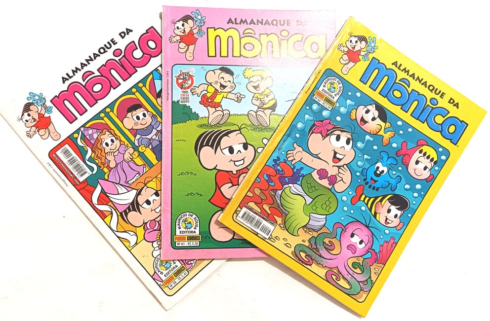 | Casa do Colecionador Almanaque da Mônica 1ª Série - n° 58,61 e 64. Panini – 2017.