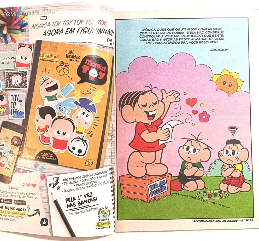 | Casa do Colecionador Almanaque da Mônica 1ª Série - n° 65,68 e 71. Panini – 2018.