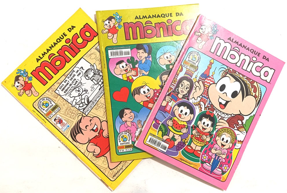 | Casa do Colecionador Almanaque da Mônica 1ª Série - n° 65,68 e 71. Panini – 2018.