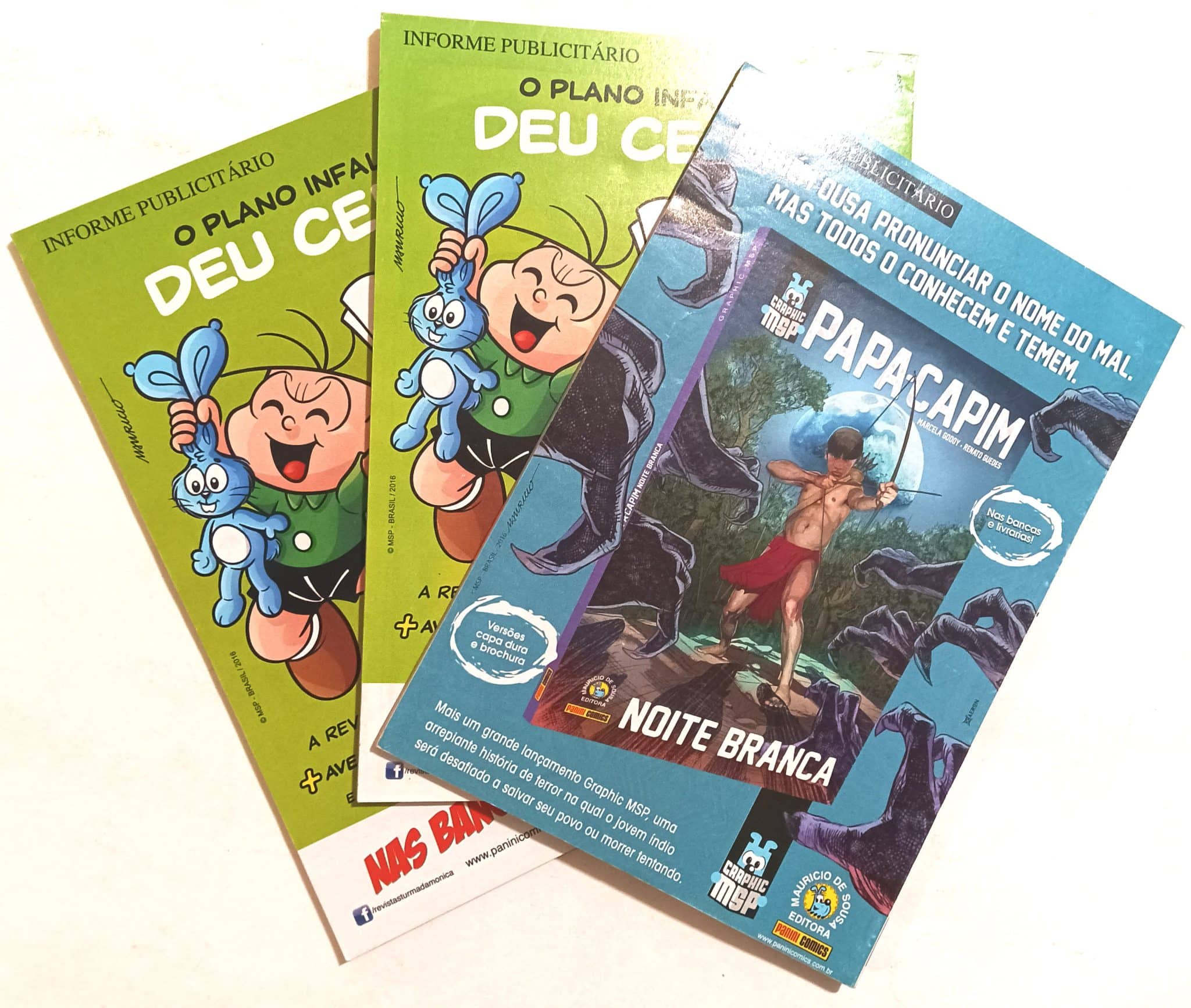 | Casa do Colecionador Almanaque do Cebolinha 1ª Série - n° 57, 58 e 59. Panini-2016