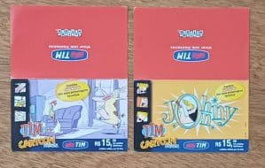 Capa de cartela de cartão de recarga Tim Cartoon Network.