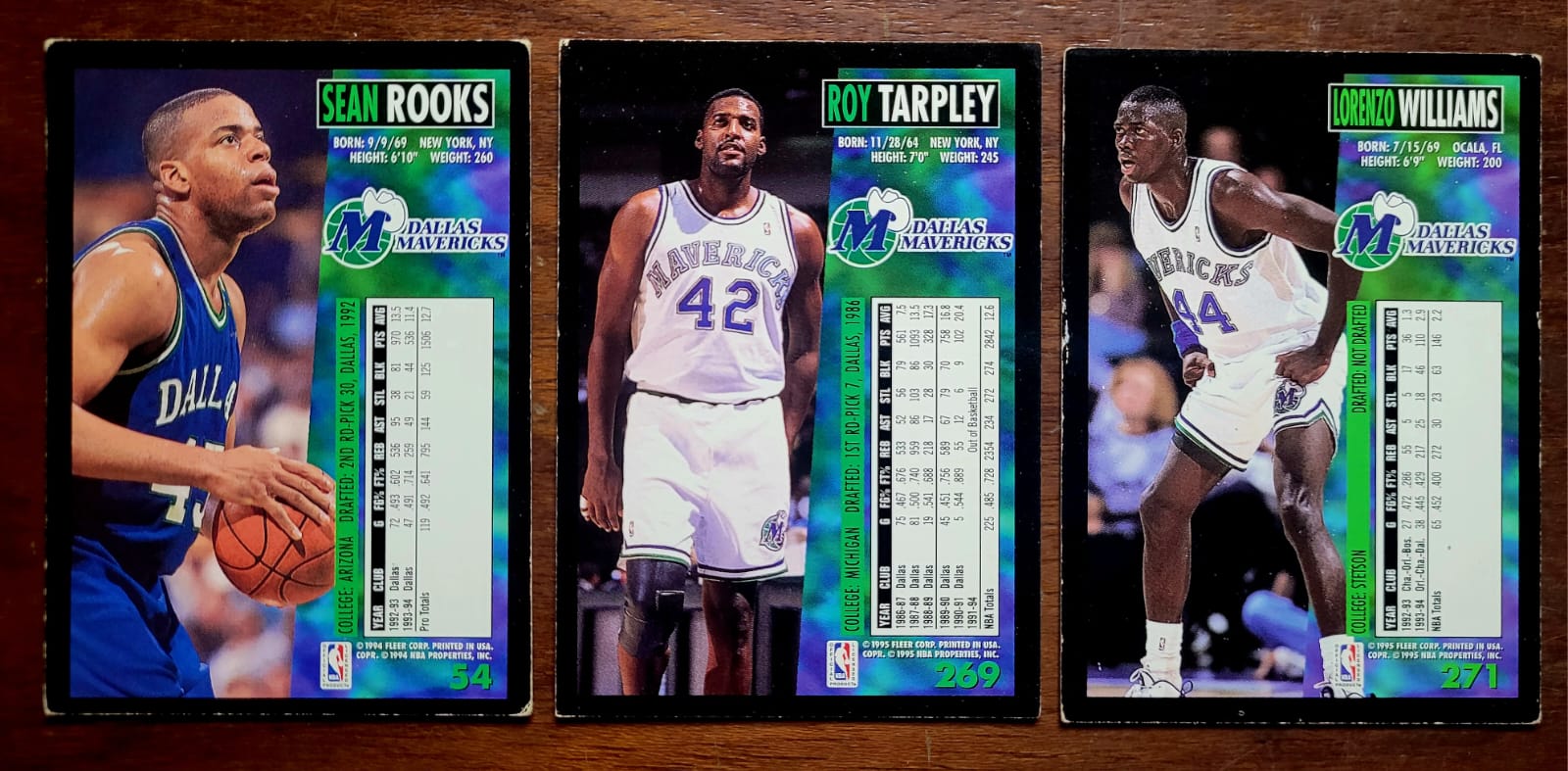 | Casa do Colecionador Card Basquete - Fleer Temporada 1994/1995 - Dallas Mavericks