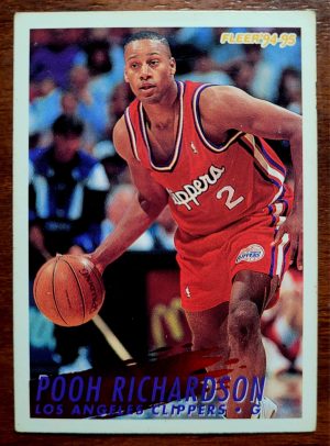 Card Basquete - Fleer Temporada 1994/1995 - Los Angeles Clippers Nº 303 - Pooh Richardson