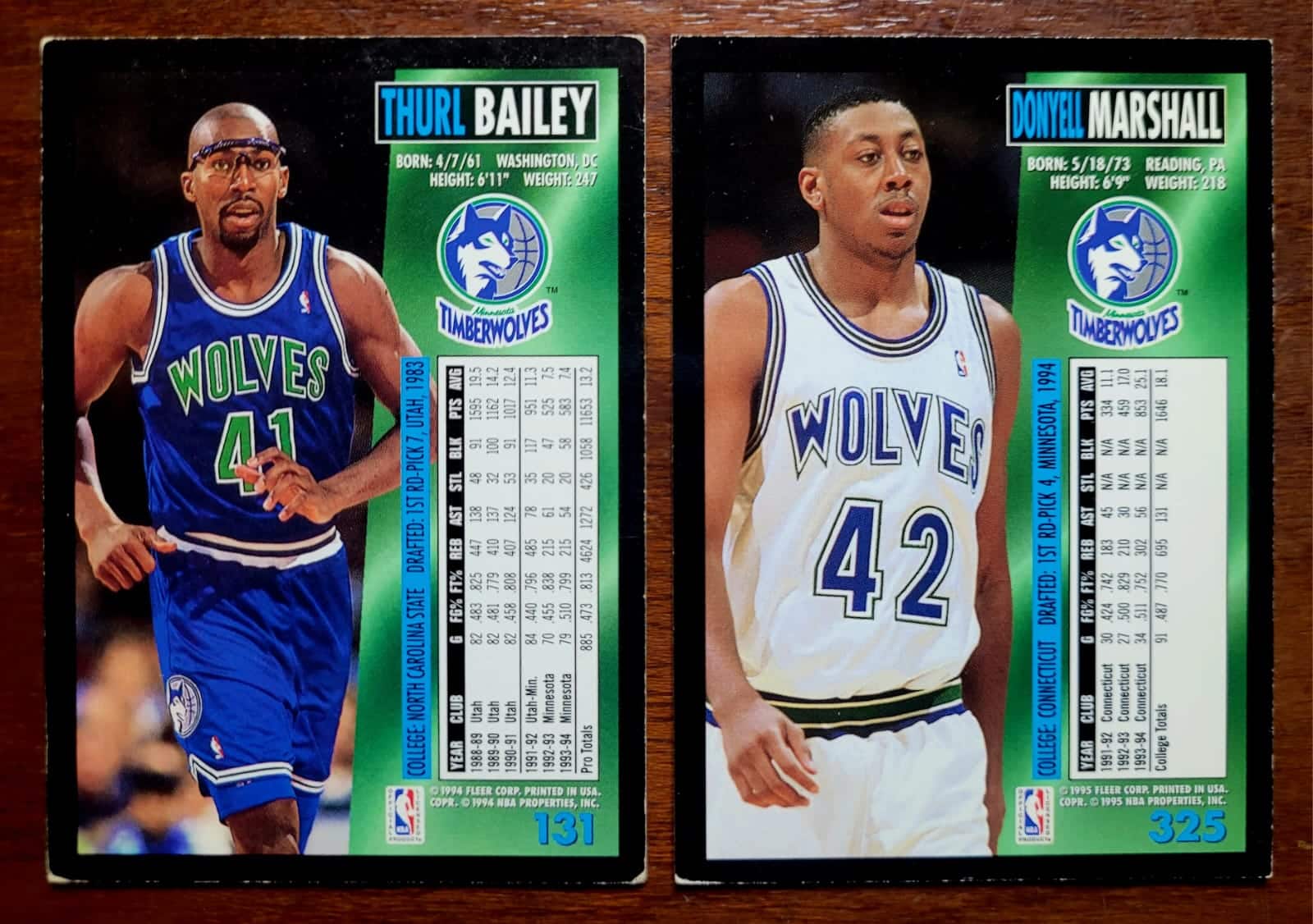 | Casa do Colecionador Card Basquete - Fleer Temporada 1994/1995 - Minnesota Timberwolves