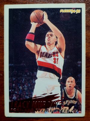 Card Basquete - Fleer Temporada 1994/1995 - Portland Trail Blazers - Tracy Murray