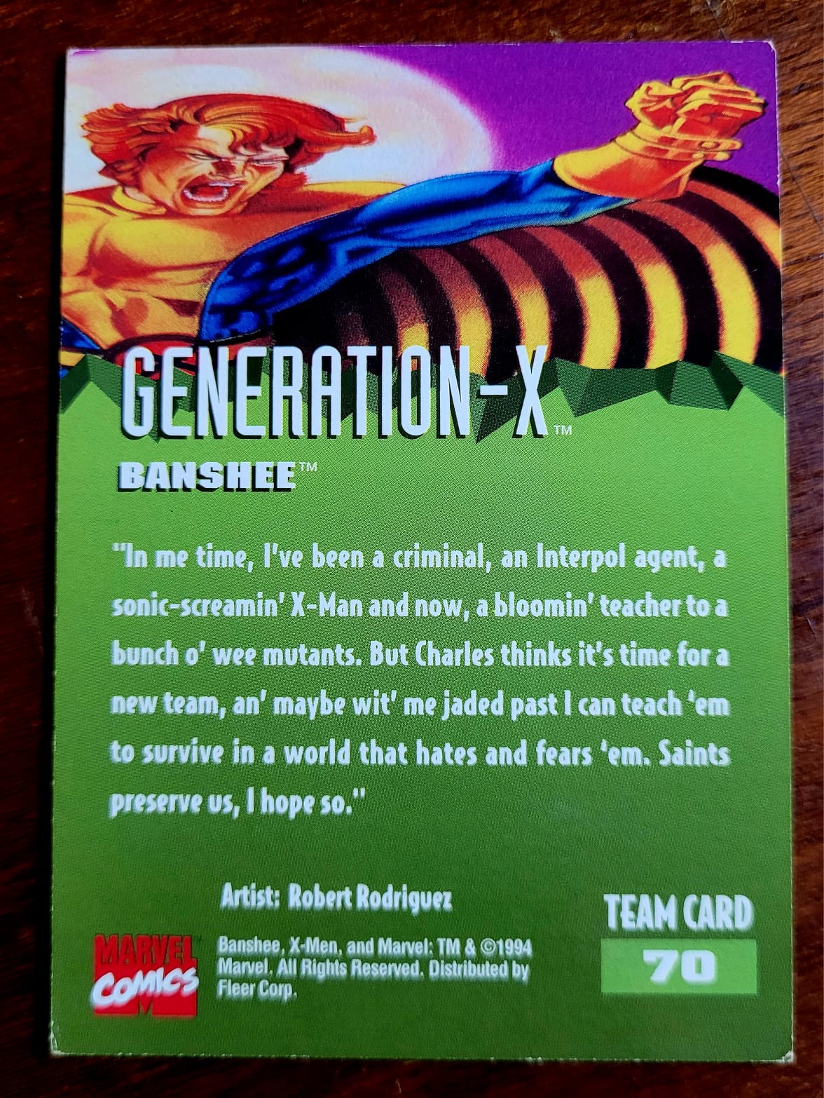 | Casa do Colecionador Card Fleer Ultra X-Men 1995 Marvel Nº 06 | Banshee