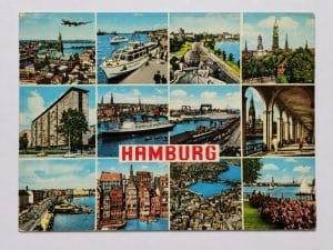Cartão Postal Estrangeiro - Alemanha (Hamburg) Vista Panorâmica Múltipla