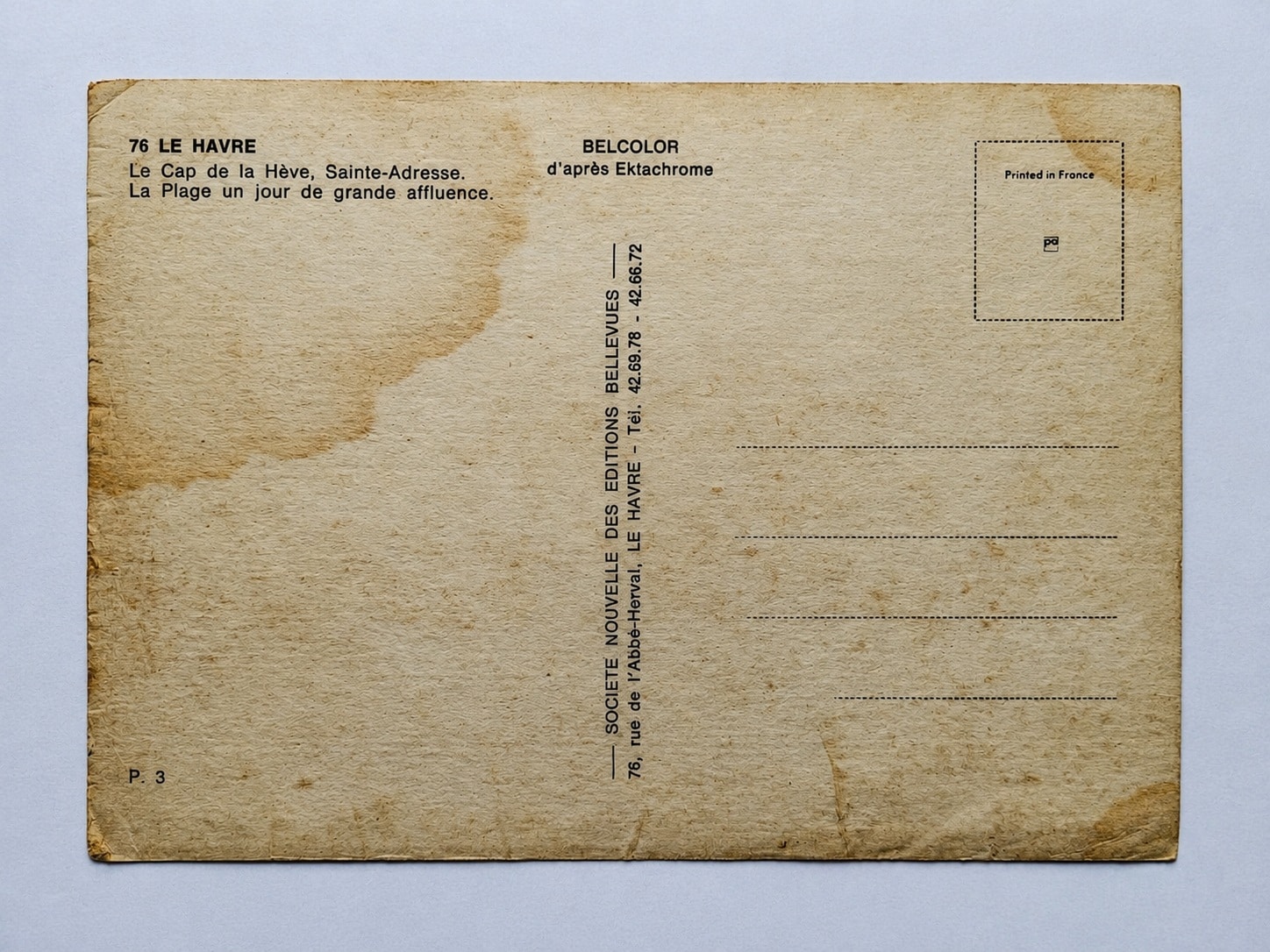 | Casa do Colecionador Cartão Postal Estrangeiro - França (Le Havre) Praia com Grande Movimento