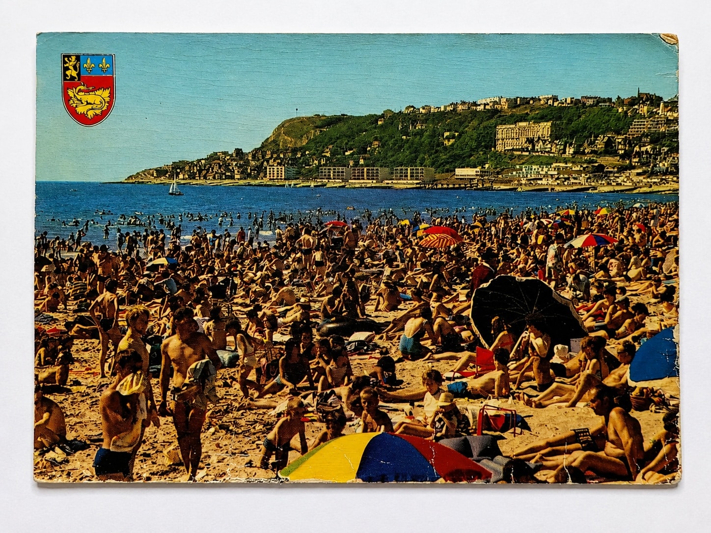 | Casa do Colecionador Cartão Postal Estrangeiro - França (Le Havre) Praia com Grande Movimento