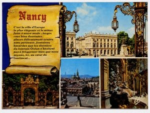 Cartão Postal Estrangeiro - França (Nancy) Vista da Praça Stanislas e Monumentos - Anos 90