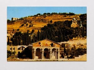 Cartão Postal Estrangeiro - Jerusalém Vista do Getsêmani e Monte das Oliveiras